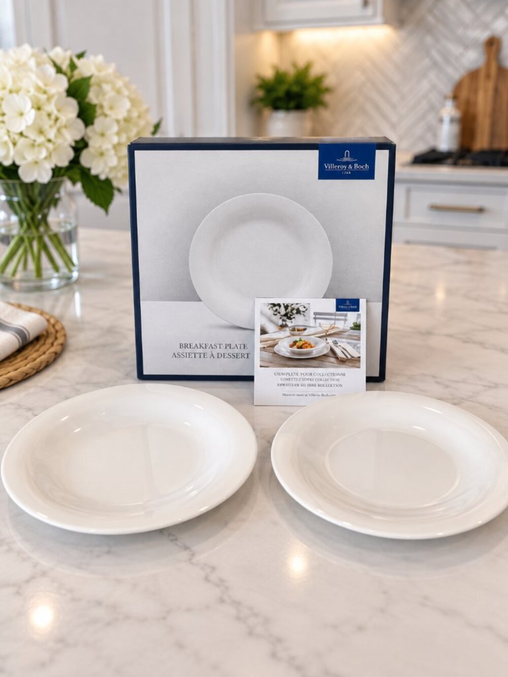 Villeroy & Boch New Cottage Breakfast Plates 2 Pc Set NIB Germany